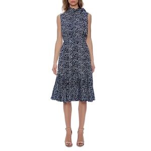 Gracia Printed Sleeveless Tiered Dress – Size L | NWT